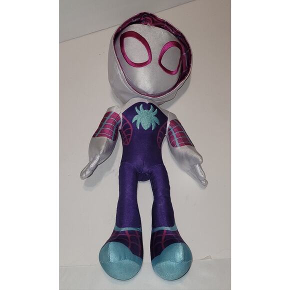 Disney Jr Marvel Spidey & His Amazing Friend Plush Ghost Spider Gwen Stacy 17” - Picture 1 of 7